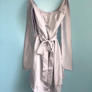 Sabo Skirt silk short strapless playsuit romper